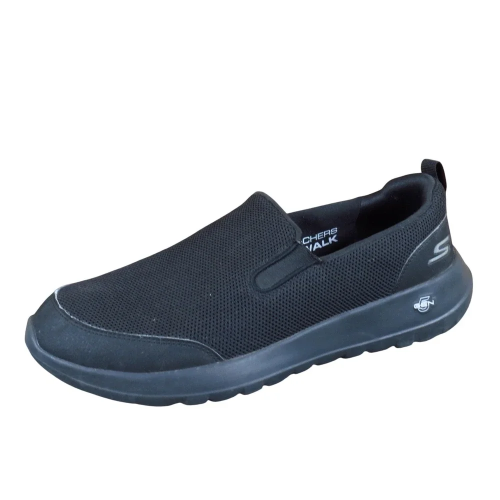 Skechers Go Walk Max Clinched Mens Walking Shoes Size 9.5 Athletic Black Mesh